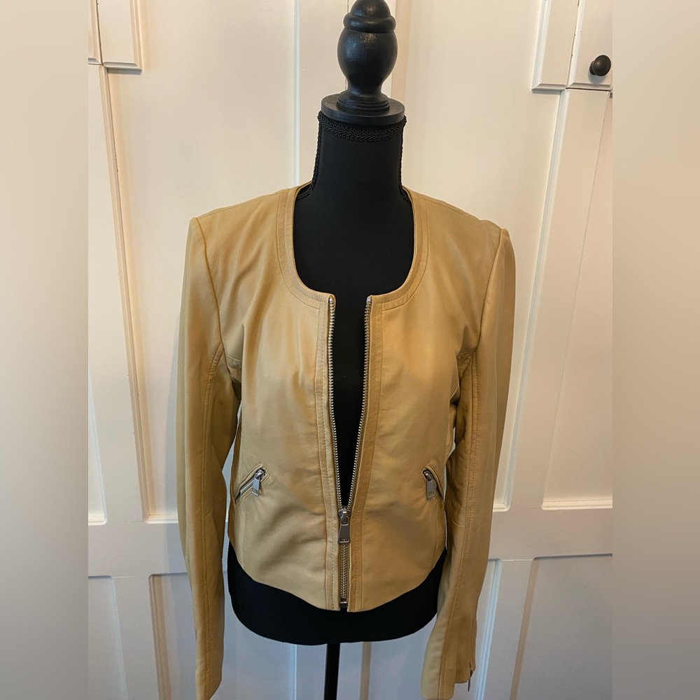 Bagatelle Tan Leather Jacket